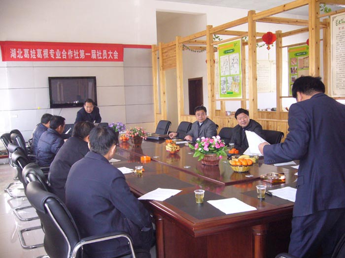 湖北葛娃葛根專業合作社成立大會暨第一屆社員大會